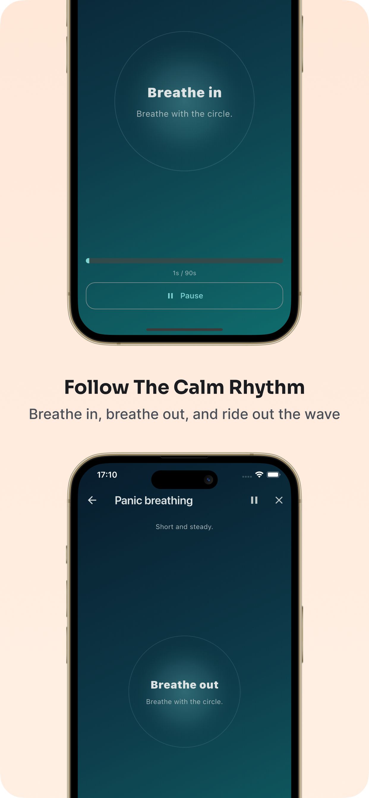 Guided breathing mode